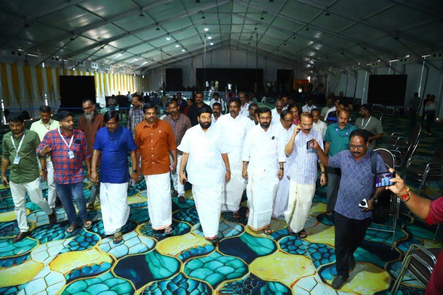 ആഗോള അയ്യപ്പ സംഗമത്തിന് ഒരുങ്ങി പമ്പാ തീരം