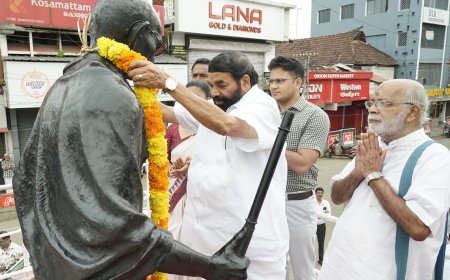 ഗാന്ധിയും സന്ദേശം ഉൾക്കൊണ്ട് വിഭാഗീയതകളെ ചെറുക്കണം -മന്ത്രി വി.എൻ. വാസവൻ