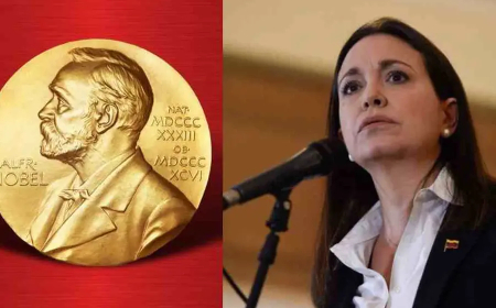 സമാധാനത്തിനുള്ള നൊബേല്‍ മരിയ കൊറീന മചാഡോയ്ക്ക്