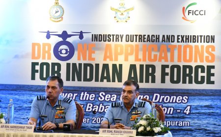 ഇന്ത്യൻ വ്യോമസേനക്കായി കാർഗോ ഡ്രോൺ പ്രദർശനവും സമ്പർക്ക പരിപാടിയും സംഘടിപ്പിച്ചു