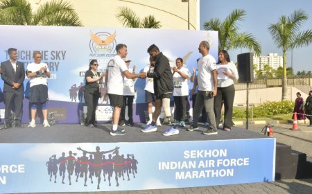 സെഖോൺ ഇന്ത്യൻ വ്യോമസേനാ  മാരത്തൺ 2025 ന്റെ ആദ്യ പതിപ്പ് തലസ്ഥാനത്ത് സംഘടിപ്പിച്ചു