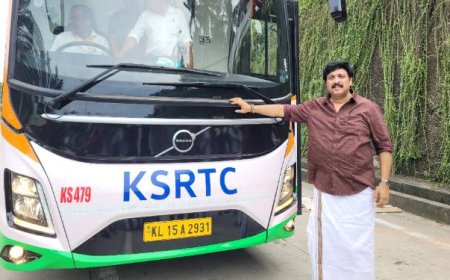 കെ.എസ്.ആർ.ടി.സി. യുടെ പുതിയ വോൾവോ 9600 എസ്എൽഎക്‌സ് ബസ് പരീക്ഷണയാത്ര നടത്തി