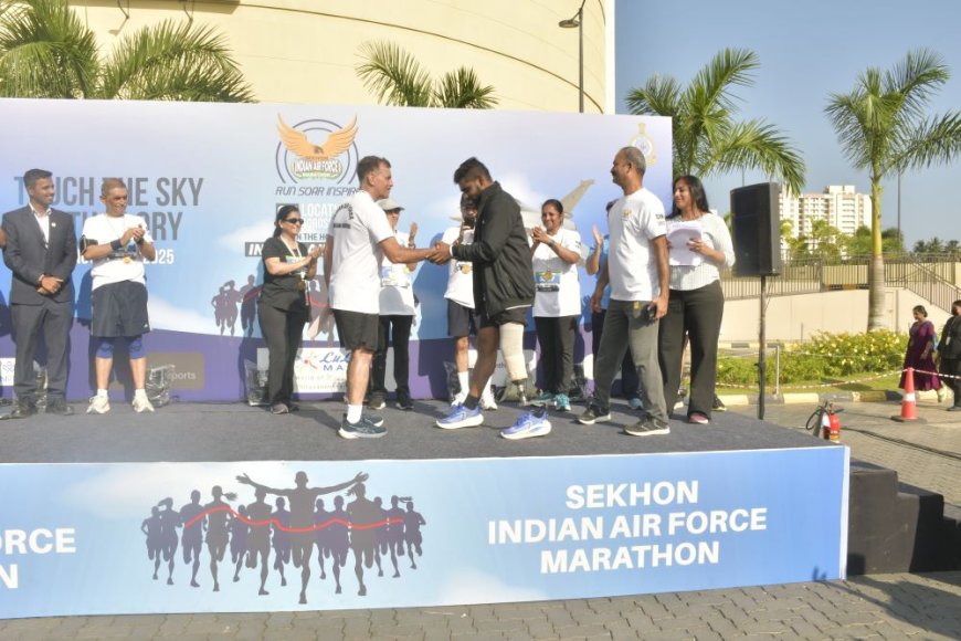 സെഖോൺ ഇന്ത്യൻ വ്യോമസേനാ  മാരത്തൺ 2025 ന്റെ ആദ്യ പതിപ്പ് തലസ്ഥാനത്ത് സംഘടിപ്പിച്ചു