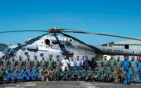 'ഓപ്പറേഷൻ സാഗർ ബന്ധു' : ശ്രീലങ്കയിലെ ദുരന്ത നിവാരണ പ്രവർത്തനങ്ങൾക്ക്  ശേഷം ഇന്ത്യൻ വ്യോമസേനയുടെ 'നൈറ്റ്‌സ്' ഹെലികോപ്ടർ യൂണിറ്റ് തിരിച്ചെത്തി