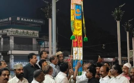 എരുമേലിയിൽ ചരിത്ര പ്രസിദ്ധമായ ചന്ദനക്കുട ആഘോഷത്തിന് കൊടിയേറി