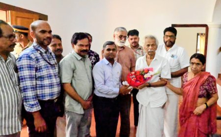 നവകേരളം സിറ്റിസൺ റെസ്പോൺസ് പ്രോഗ്രാം വികസന ക്ഷേമ പഠന പരിപാടി കാസർകോട് ജില്ലാതല ഉദ്ഘാടനം  വിഖ്യാത ശില്പി കാനായി കുഞ്ഞിരാമൻ നിർവ്വഹിച്ചു