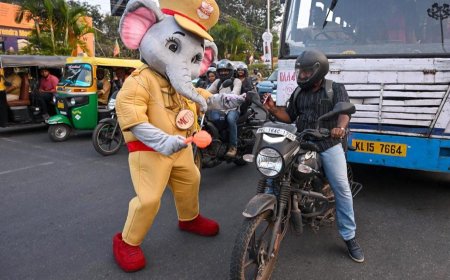സീബ്രാലൈനിൽ നിയമലംഘനം വേണ്ട; 'മോട്ടു' വിന്റെ തട്ടു കിട്ടും |