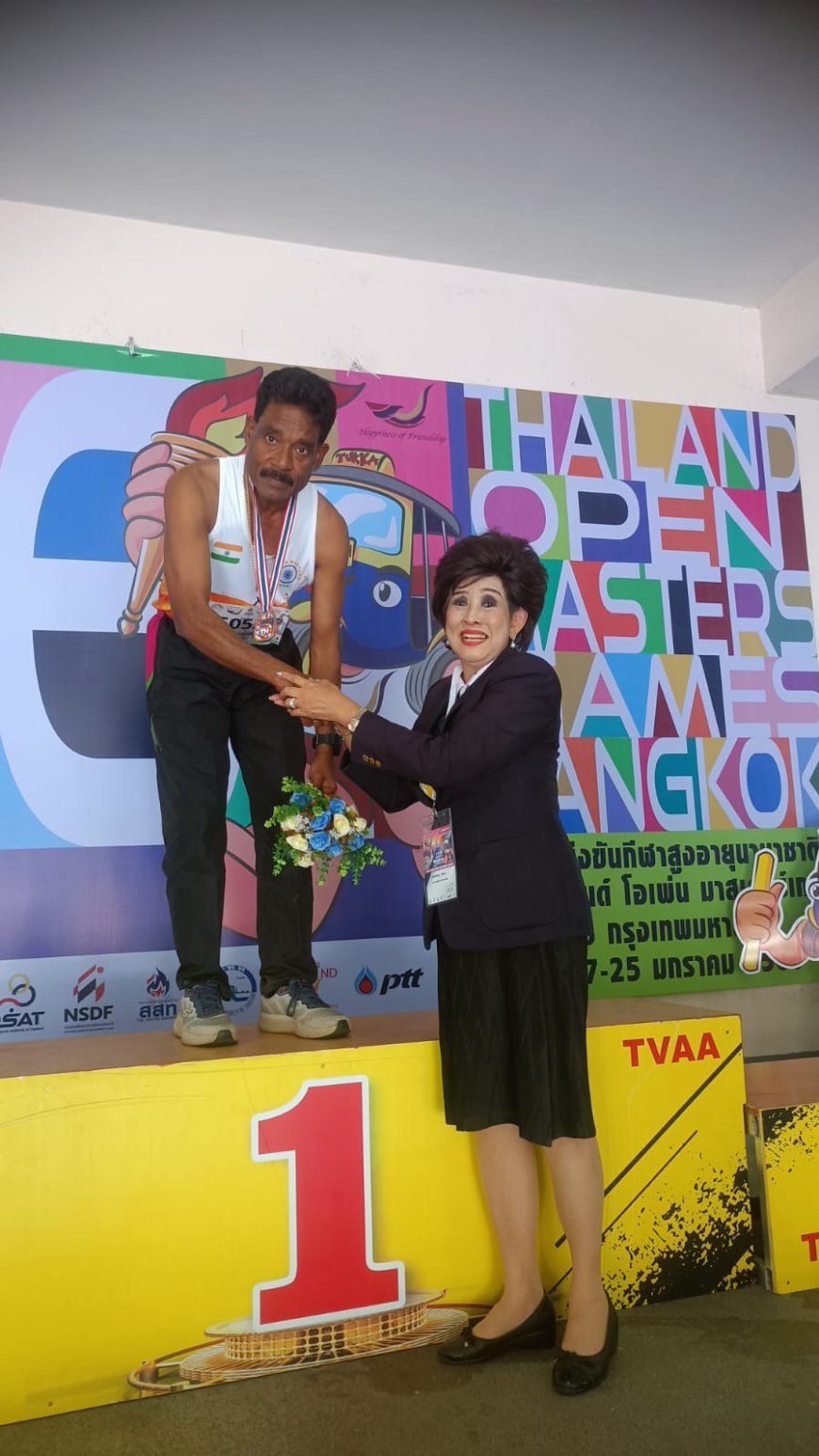 തായ്‌ലൻഡിൽ വിജയക്കൊടി പാറിച്ച് പ്രസാദ്; അതിർത്തി കാത്ത കരുത്ത് കായികവേദിയിലും; അന്താരാഷ്ട്ര മാസ്റ്റേഴ്സ് മീറ്റിൽ പ്രസാദിന് വെങ്കലം…