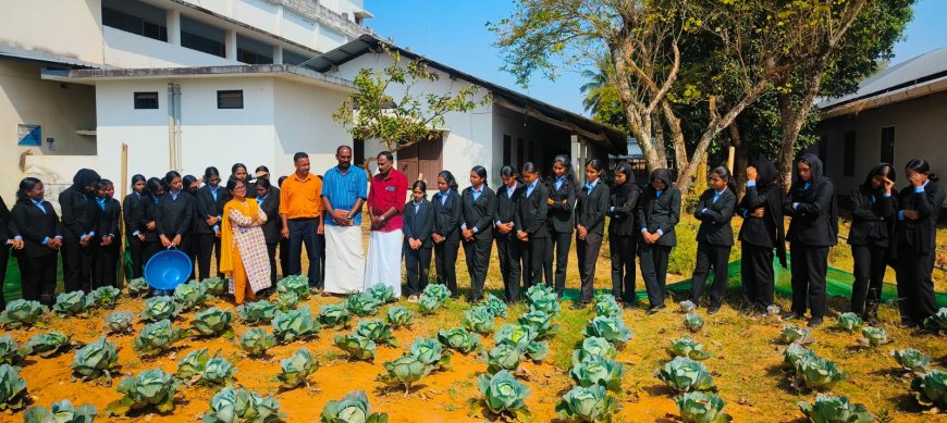 വിളവെടുപ്പിന്റെ ആഹ്ലാദം മണ്ണിൽ പത്ത് മേനി വിളയിച്ച് അഗ്രികള്‍ച്ചര്‍ വിദ്യാര്‍ത്ഥികള്‍