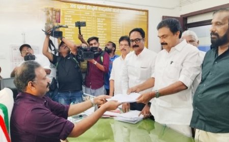 പാലായിലെ എൽ.ഡി.എഫ് സ്ഥാനാർത്ഥി ജോസ് കെ മാണി നാമനിർദ്ദേശ പത്രിക നൽകി