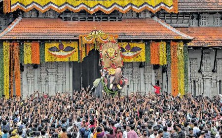 പൂരത്തിന് തുടക്കം: വെടിക്കെട്ടും ആഢംബരങ്ങളുമില്ല; കുടമാറ്റം 15 മിനിറ്റ് മാത്രം