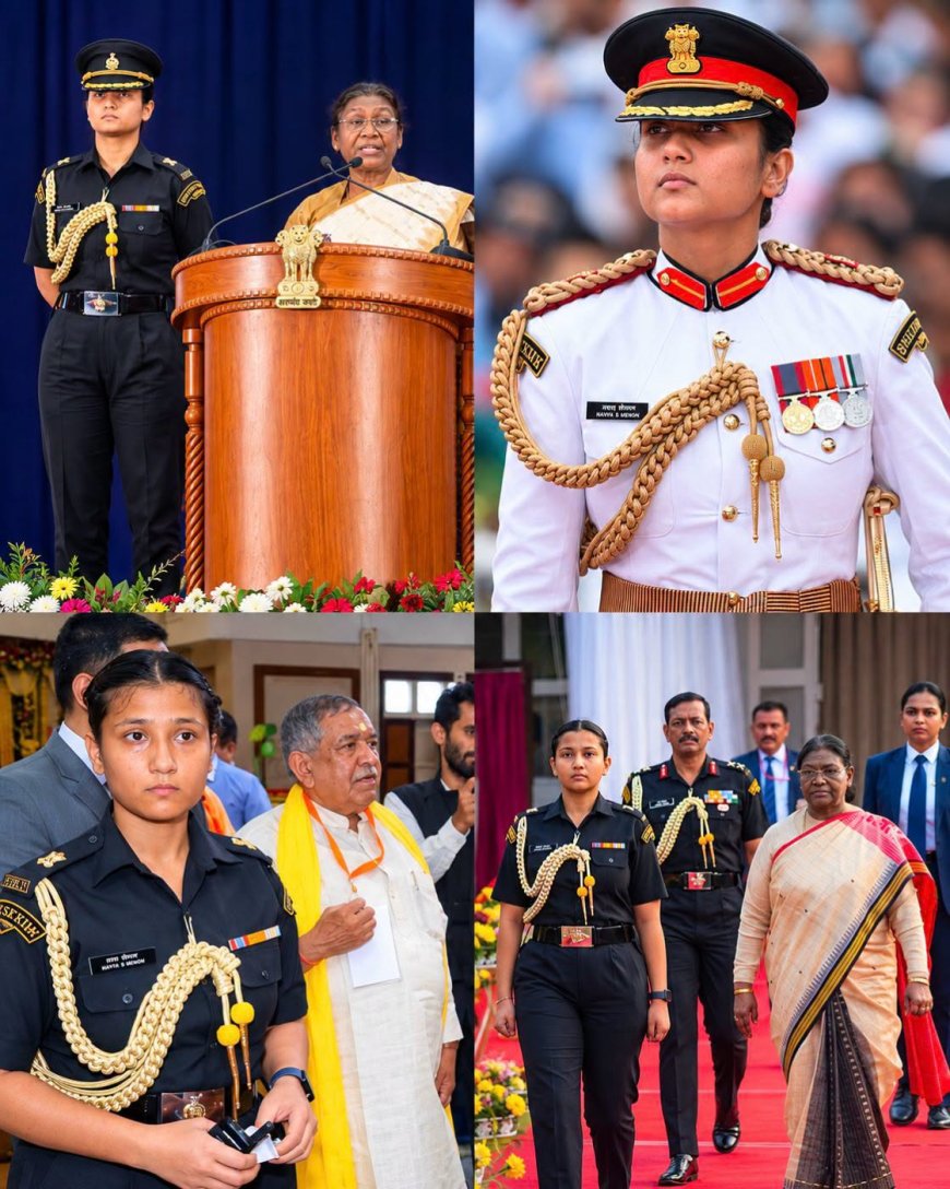 രാഷ്ട്രപതിയുടെ എ.ഡി.സി പദവിയിലെത്തുന്ന കരസേനയിലെ  ആദ്യ   വനിതാ ഓഫീസറായി മേജർ നവ്യാ ഷെഖാവത്ത്